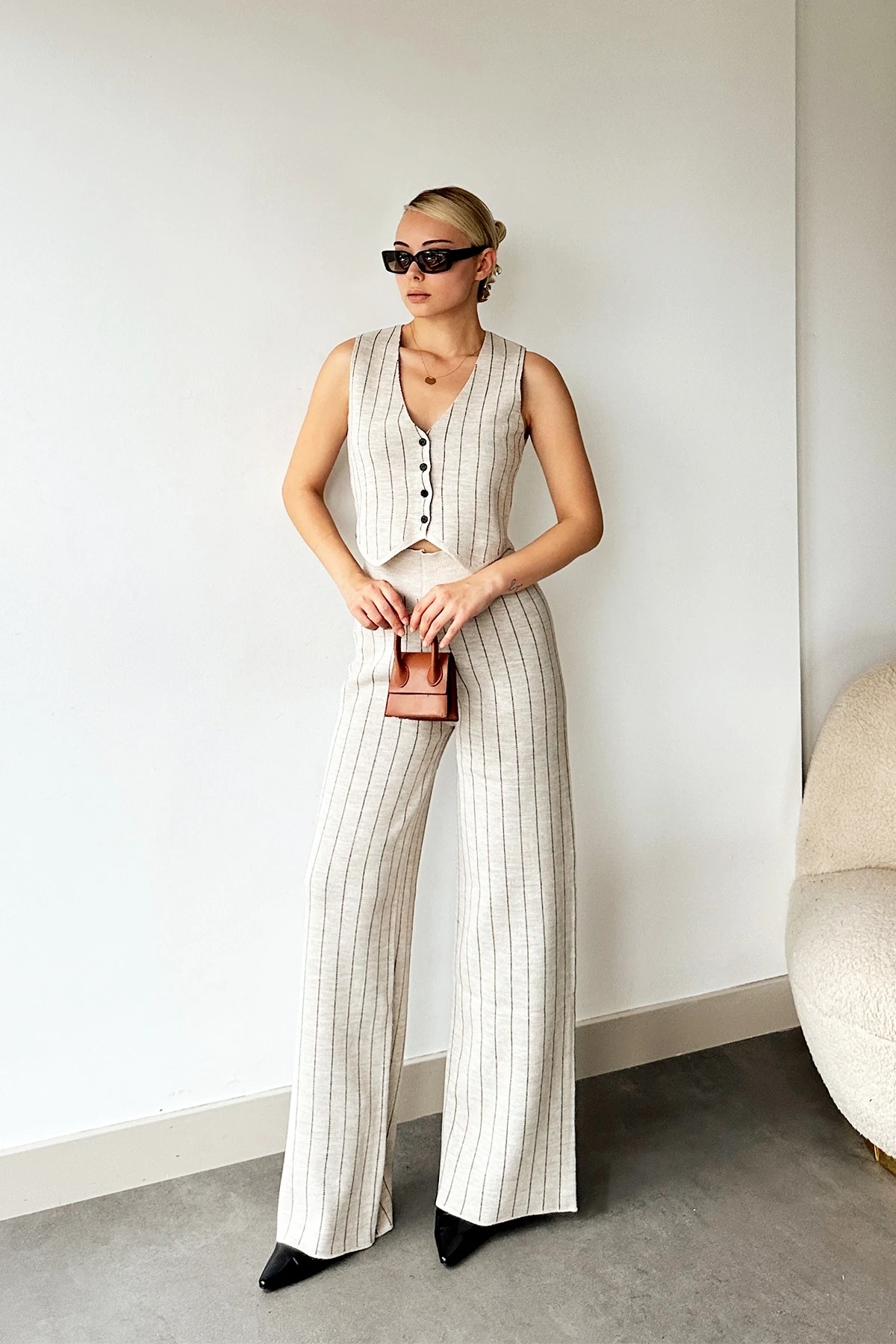 Pullaps Yelek Pantolon Triko Takım