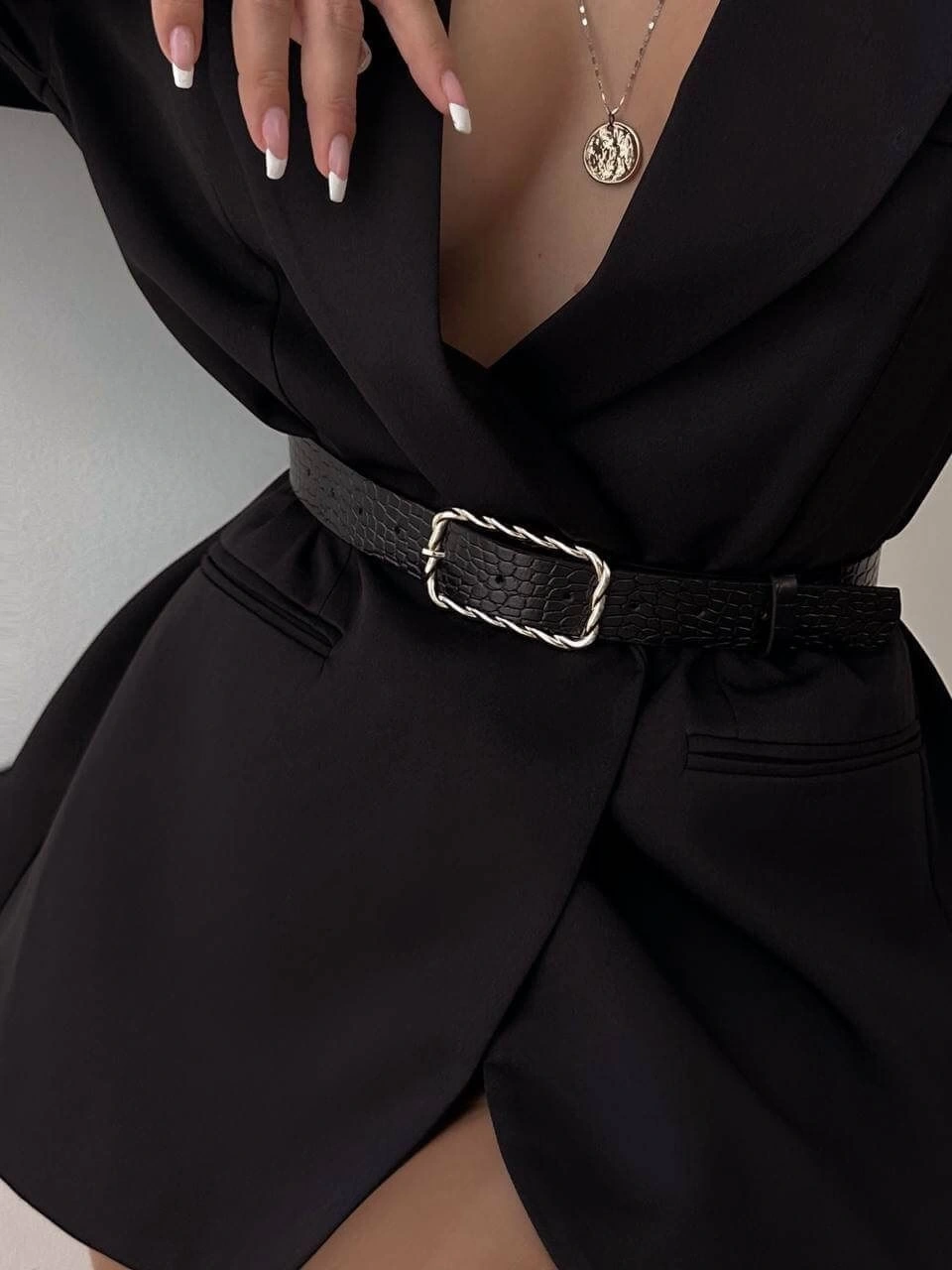 Pullaps Yılan Desenli Kemer