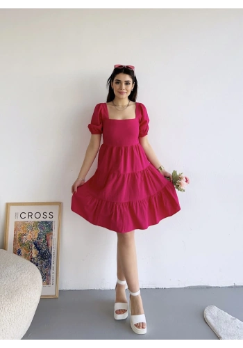 Pullaps Büzgülü Elbise