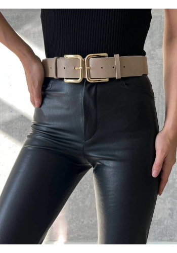 Pullaps Çift Tokalı Deri Kemer