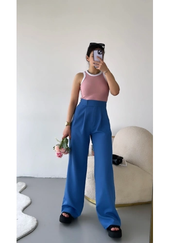 Pullaps Cırt Cırtlı Palazzo Pantolon