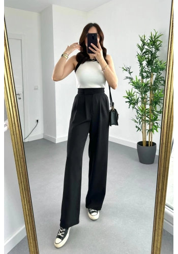 Pullaps Cırt Cırtlı Palazzo Pantolon