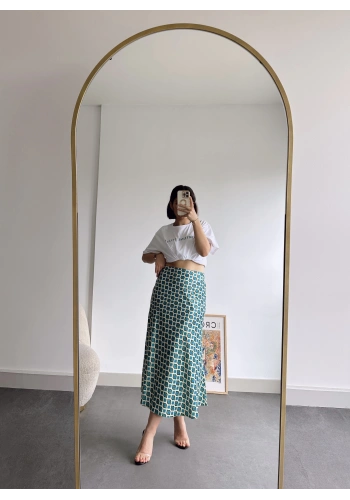 Pullaps Desenli Saten Etek