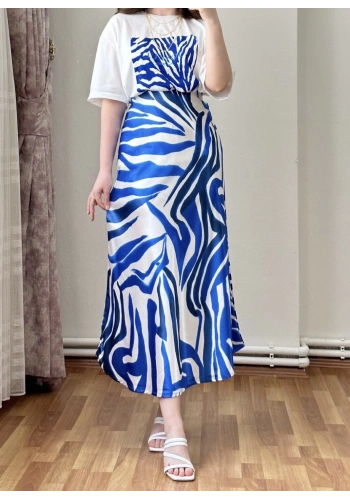 Pullaps Desenli Saten Etek