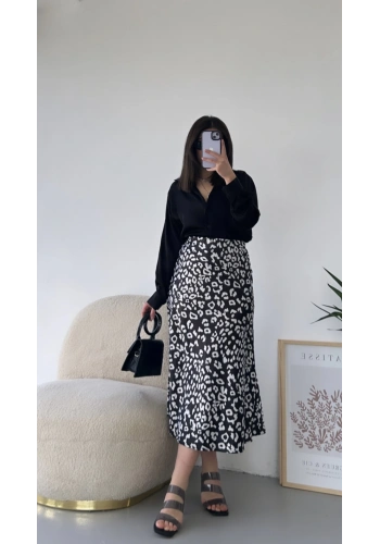 Pullaps Desenli Saten Etek