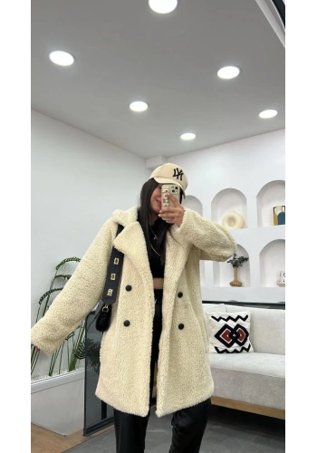 Pullaps Dört Düğmeli Cepli Komple Astarlı Kaban