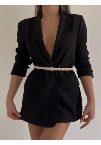 Pullaps İnce Deri Kemer