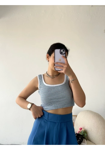 Pullaps Kaşkorse Çizgili Crop