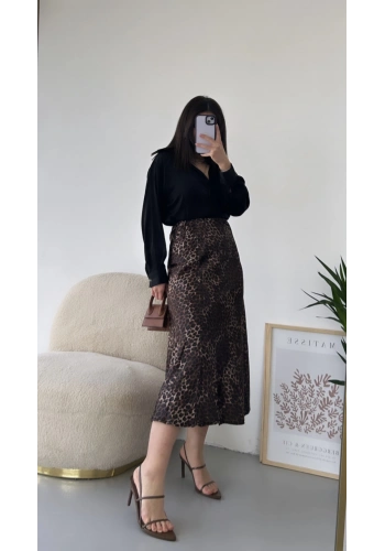 Pullaps Desenli Saten Etek