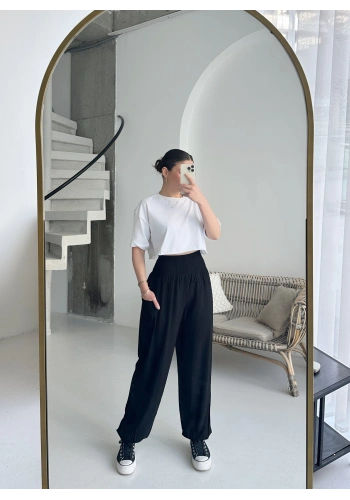 Pullaps Şalvar Pantolon Siyah