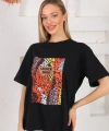 Baskılı Oversize Tişört