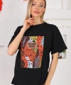 Baskılı Oversize Tişört