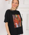 Baskılı Oversize Tişört
