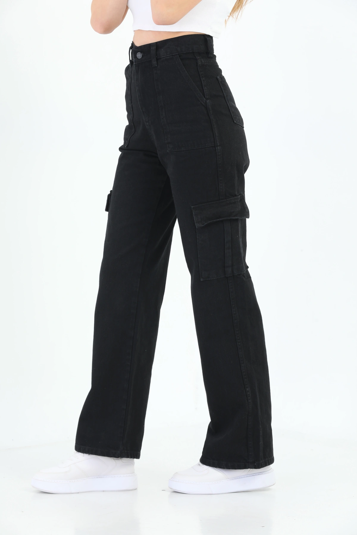 Pullaps Kadın Kargo Cepli Pantolon