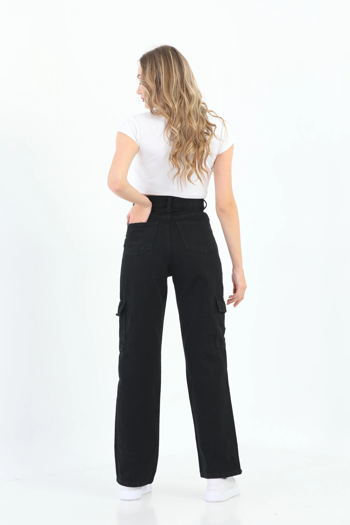 Pullaps Kadın Kargo Cepli Pantolon