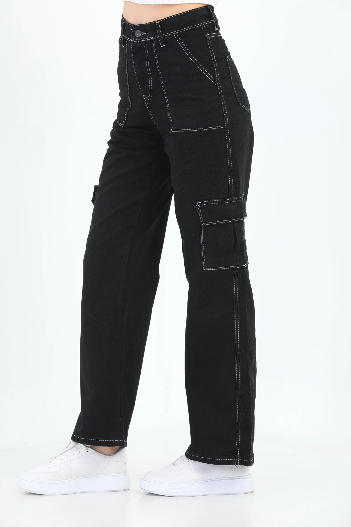 Pullaps Kadın Kargo Cepli Pantolon