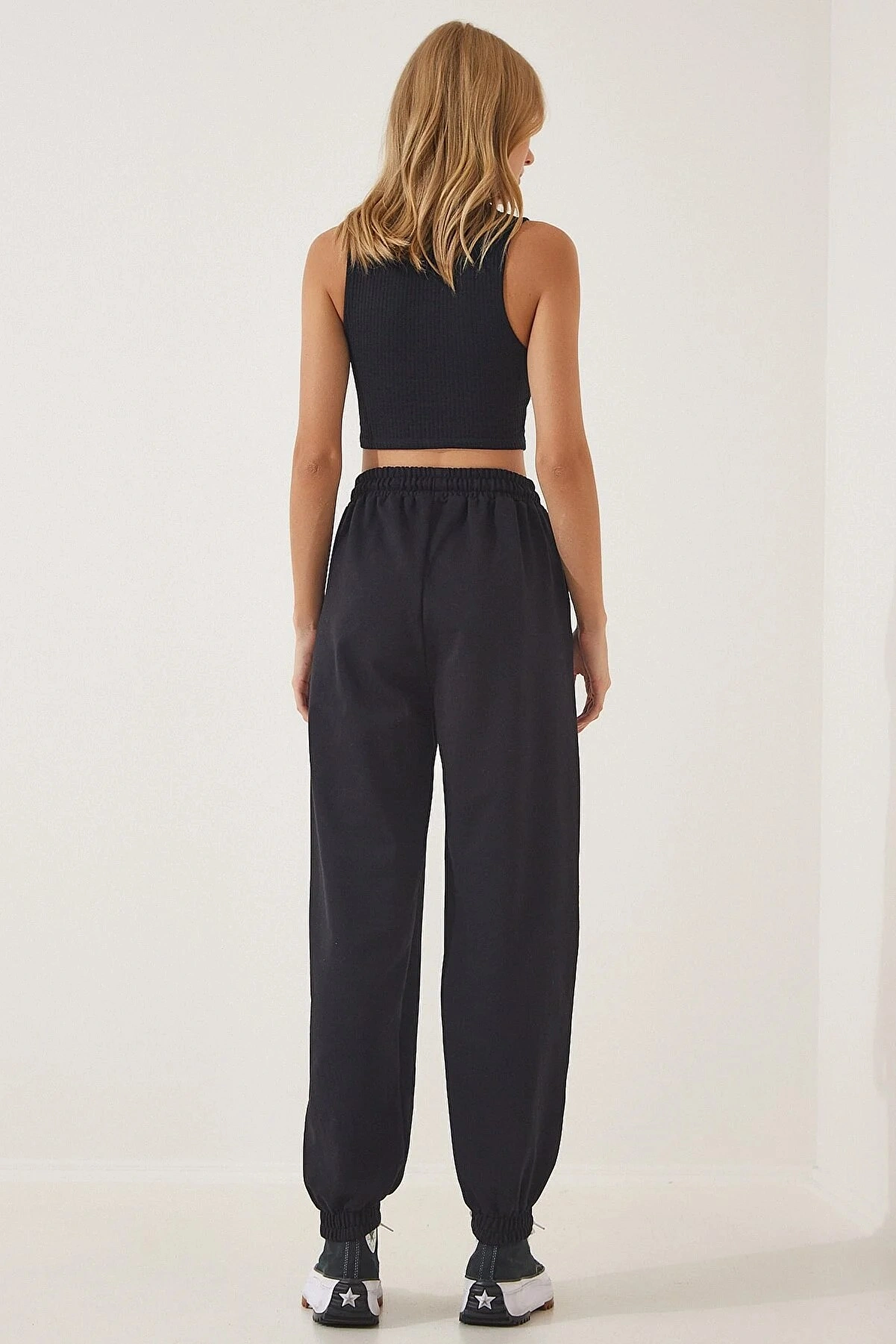 Pullaps Kadın Bol Jogging Eşofman Altı