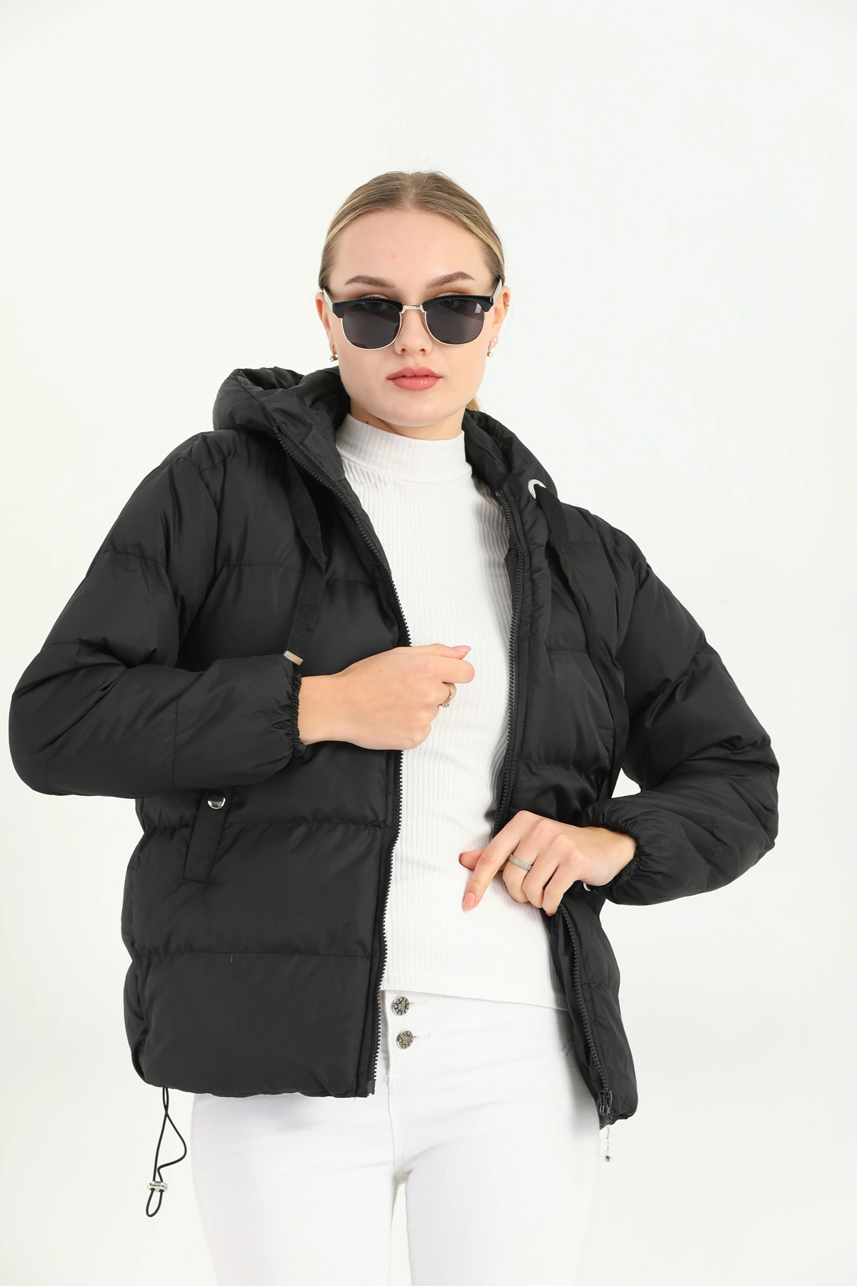 Kadın Jel Dolum Şişme Mont