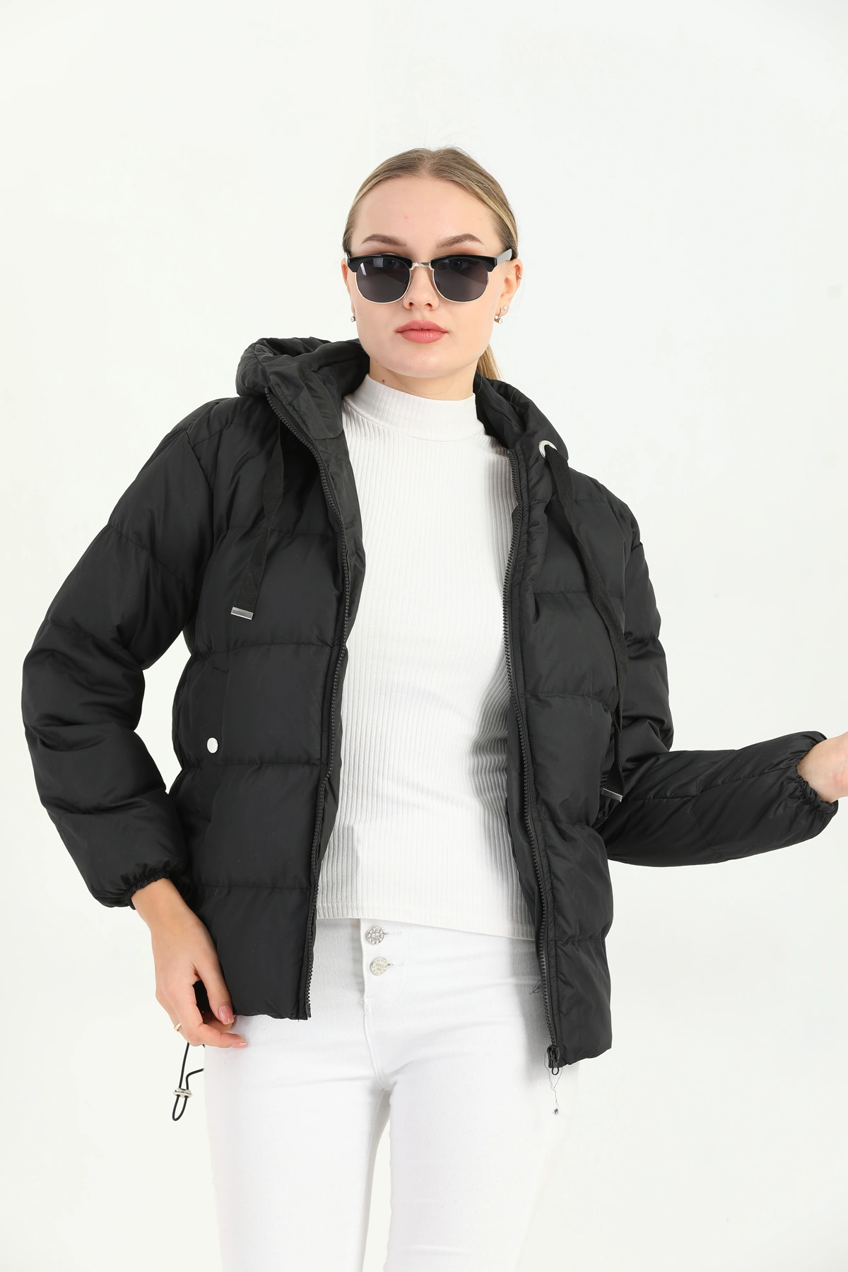 Kadın Jel Dolum Şişme Mont