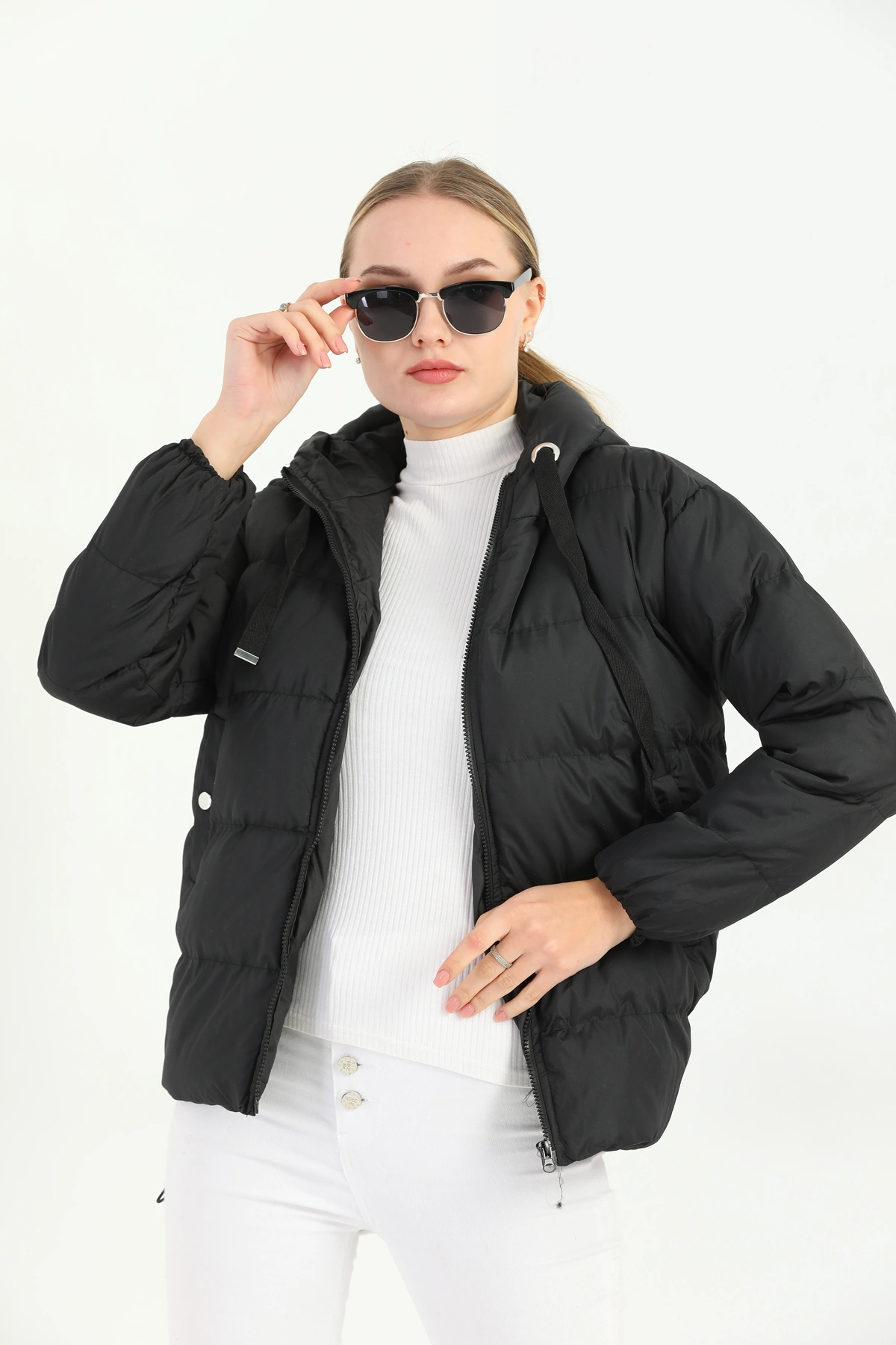 Kadın Jel Dolum Şişme Mont