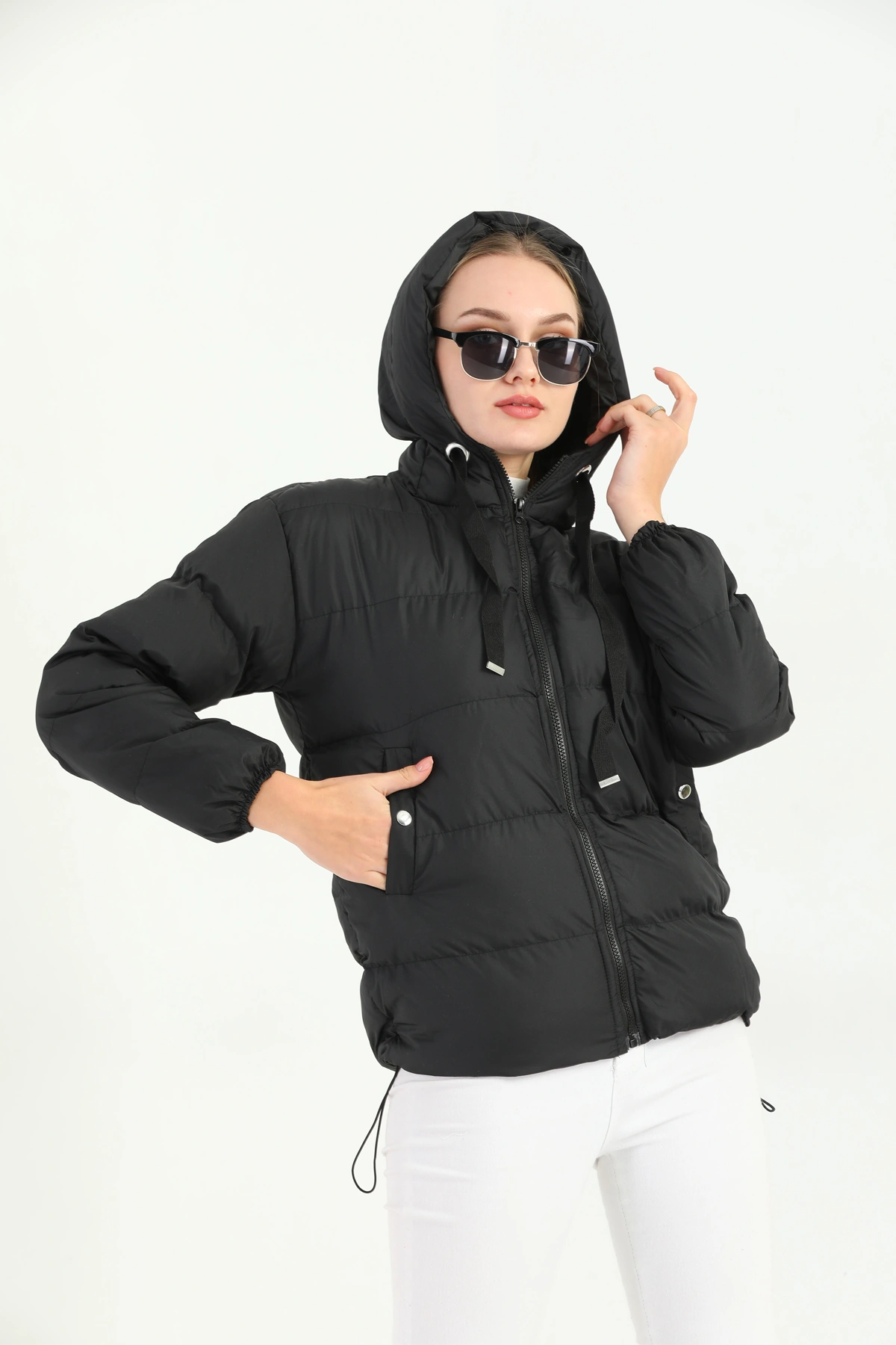 Kadın Jel Dolum Şişme Mont