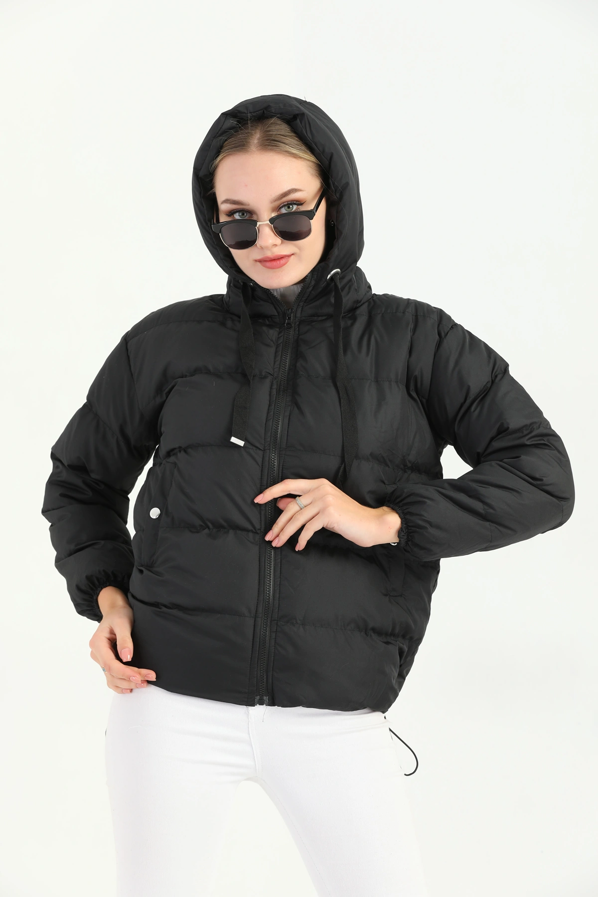 Kadın Jel Dolum Şişme Mont