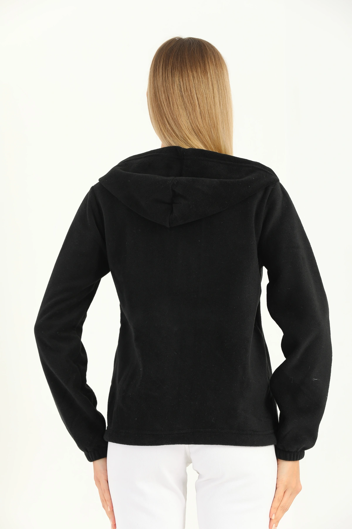 Kadın Fermuarlı Polar Hırka Ceket