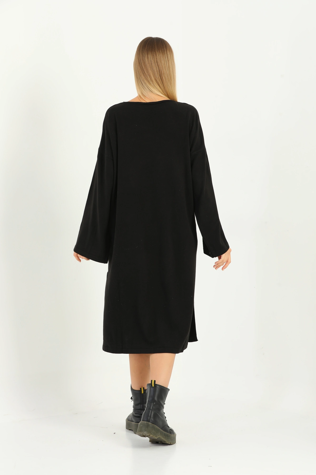 Kadın Oversize Salaş Triko Elbise