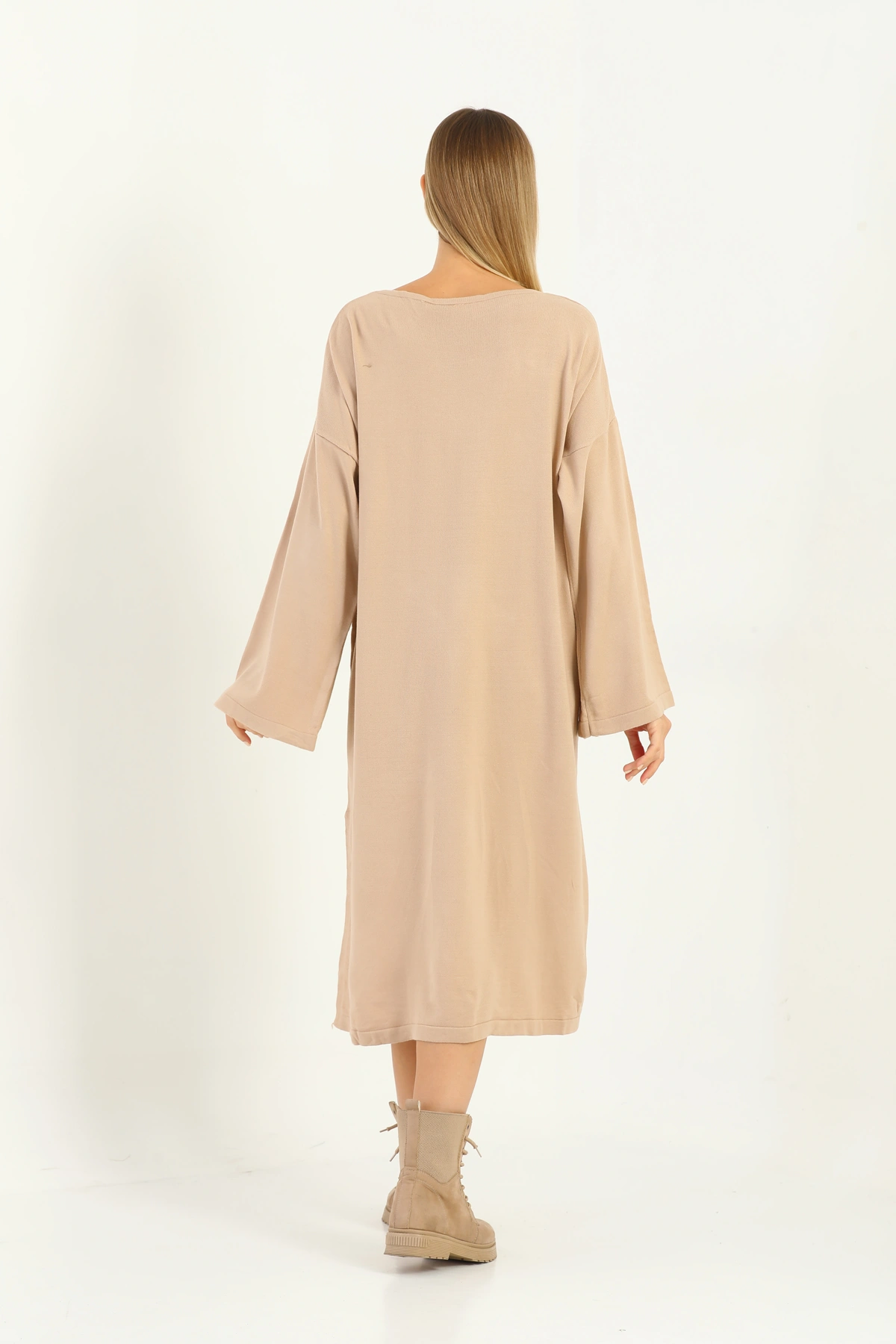 Kadın Oversize Salaş Triko Elbise