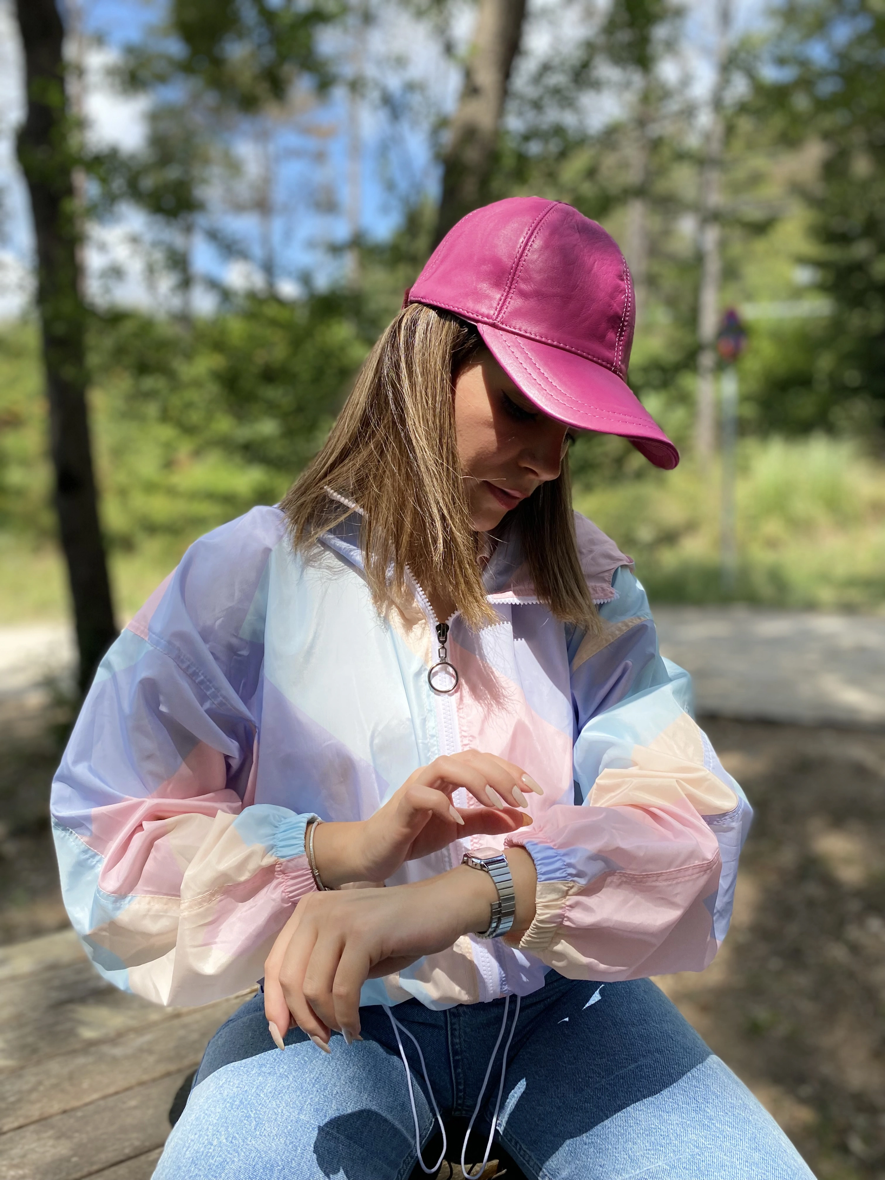 Kadın Kapüşonlu Yağmurluk Ceket