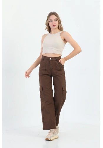 Pullaps Kadın Kargo Cepli Pantolon