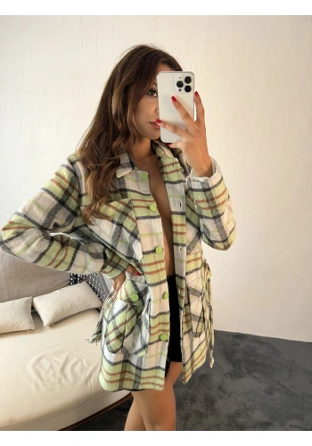 Fame İstanbul Kadın Astarlı Kemerli Kaşe Ceket