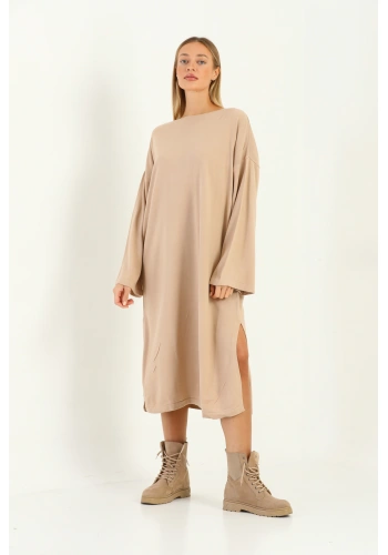 Kadın Oversize Salaş Triko Elbise