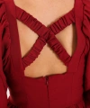 Arkası Çapraz Lastikli Elbise