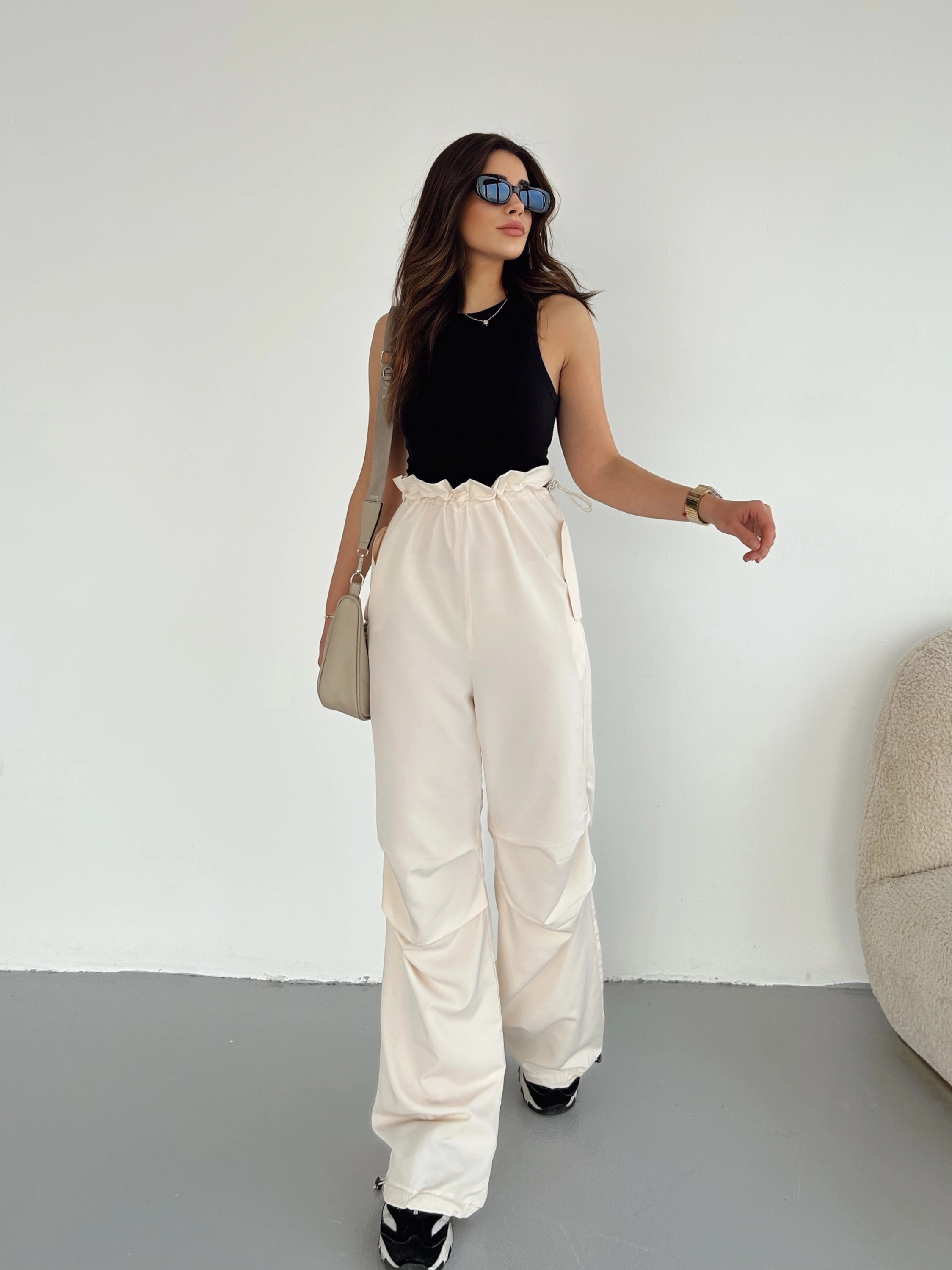 Kadın Paraşüt Kumaş Pantolon