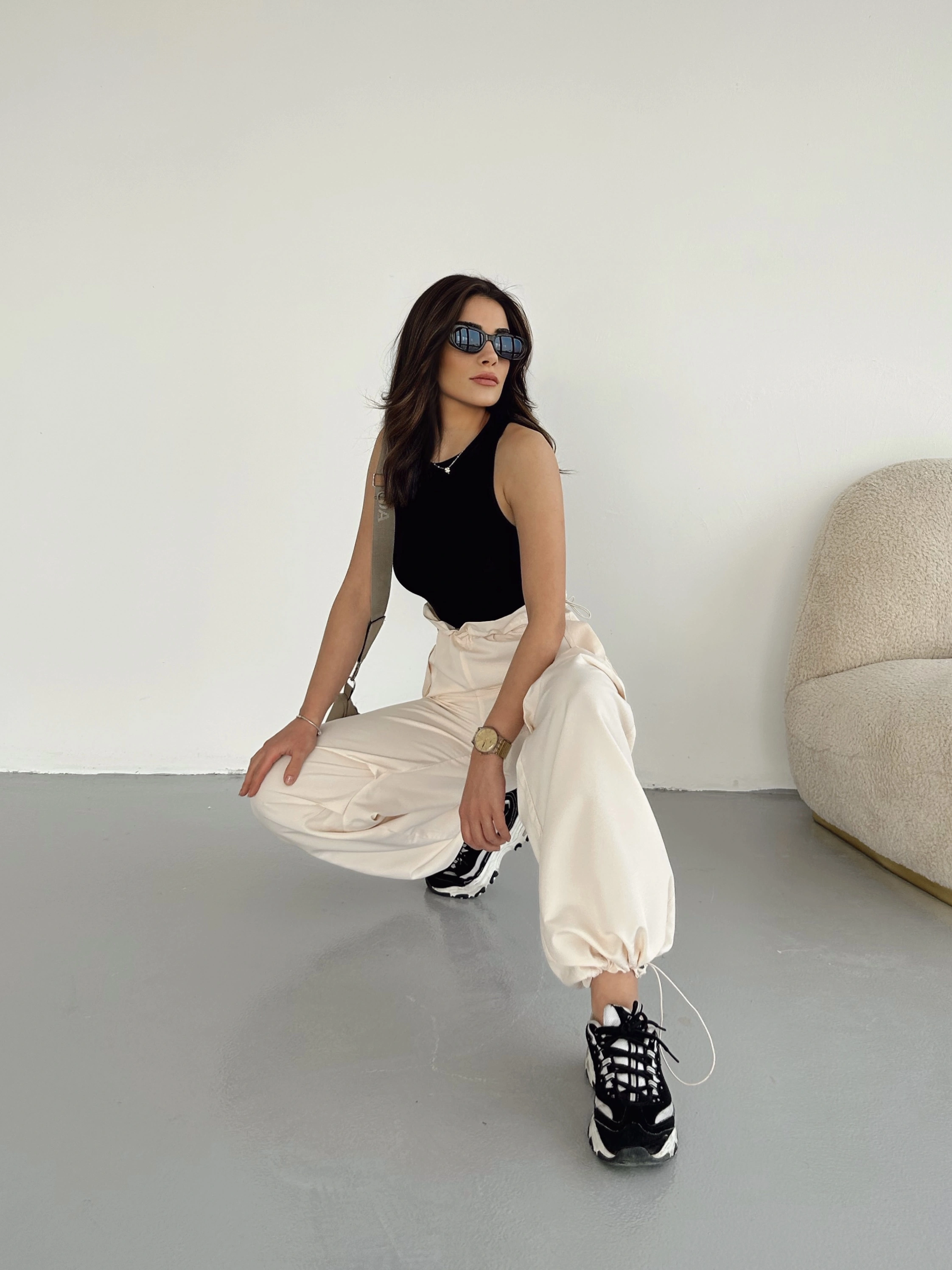 Kadın Paraşüt Kumaş Pantolon