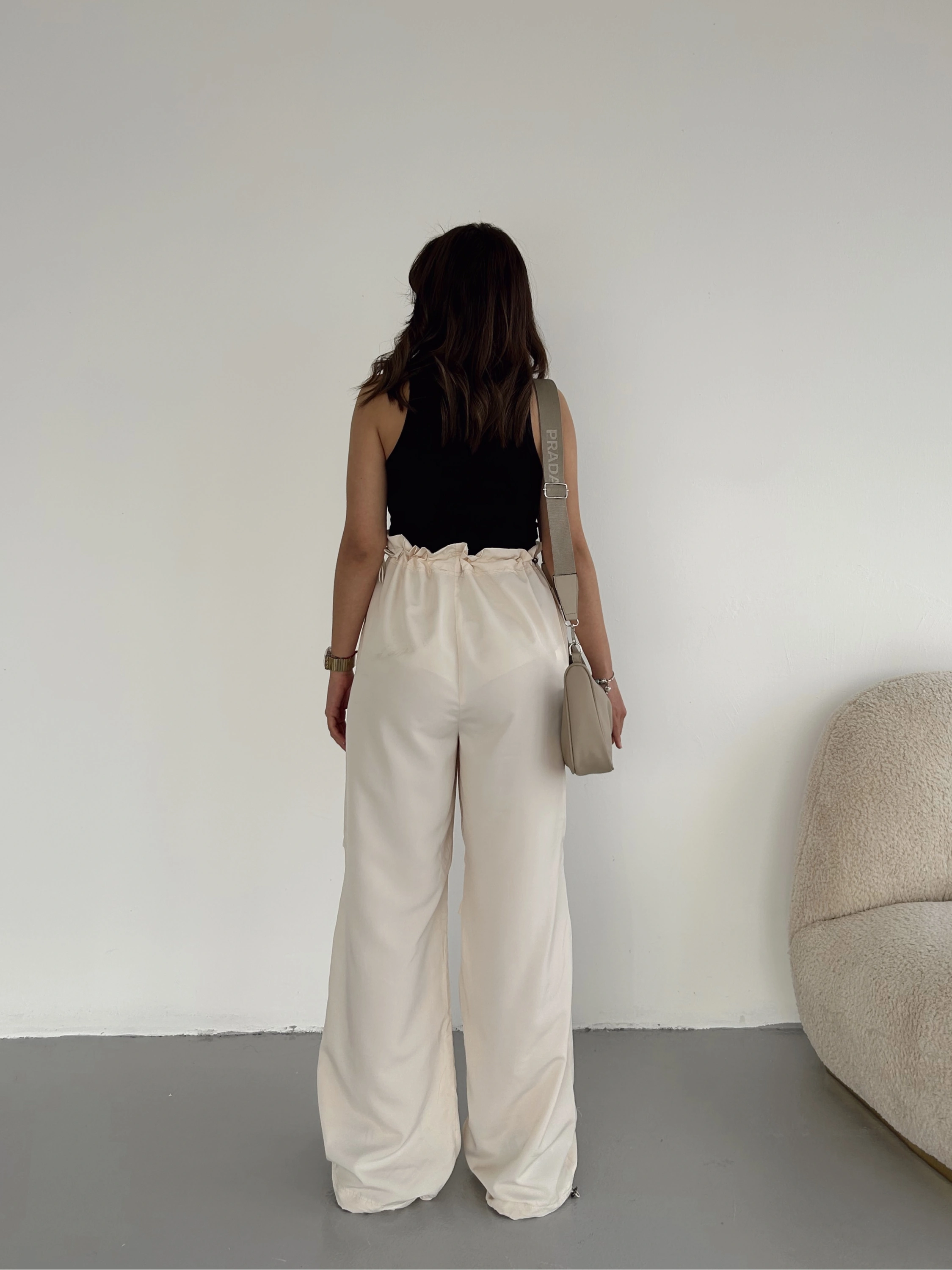 Kadın Paraşüt Kumaş Pantolon