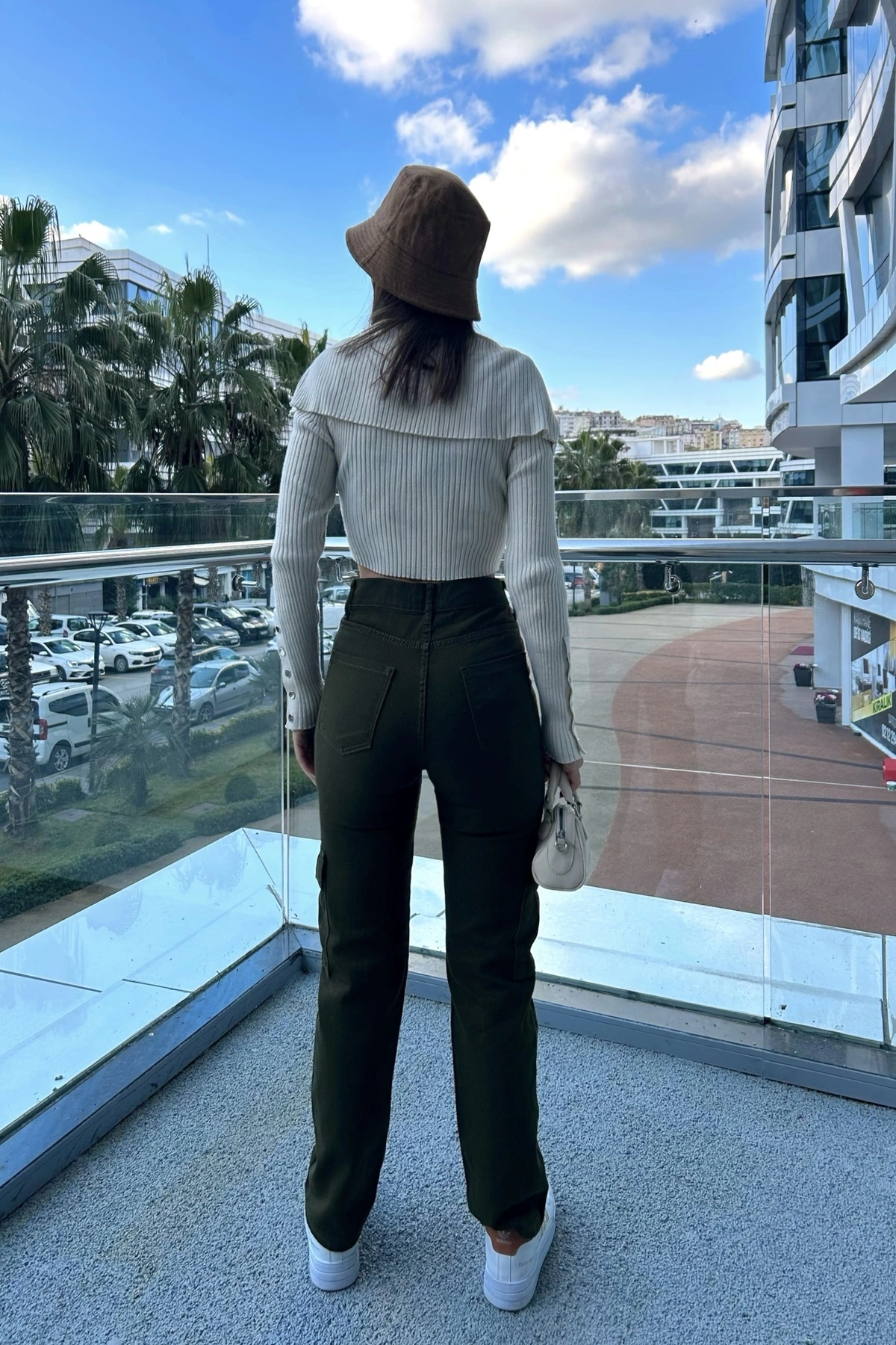 Pullaps Kadın Kargo Cepli Pantolon