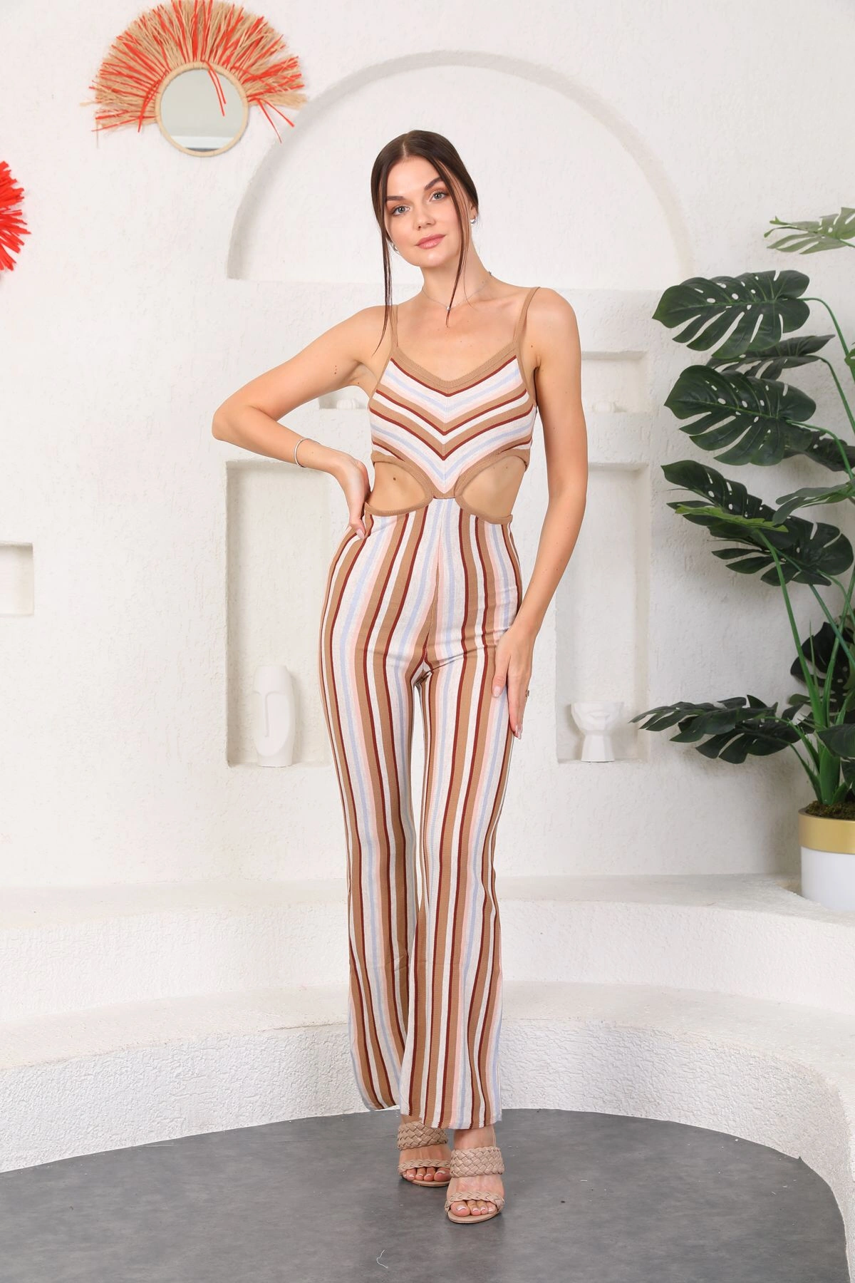 Askılı Triko Tulum