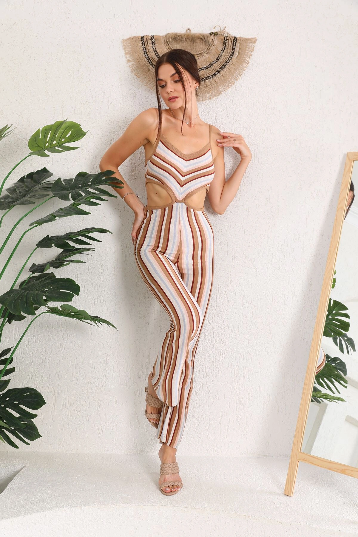 Askılı Triko Tulum