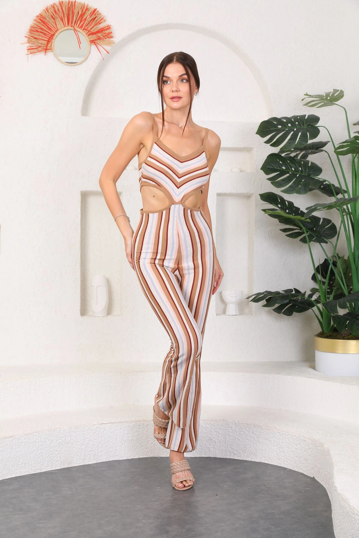 Askılı Triko Tulum