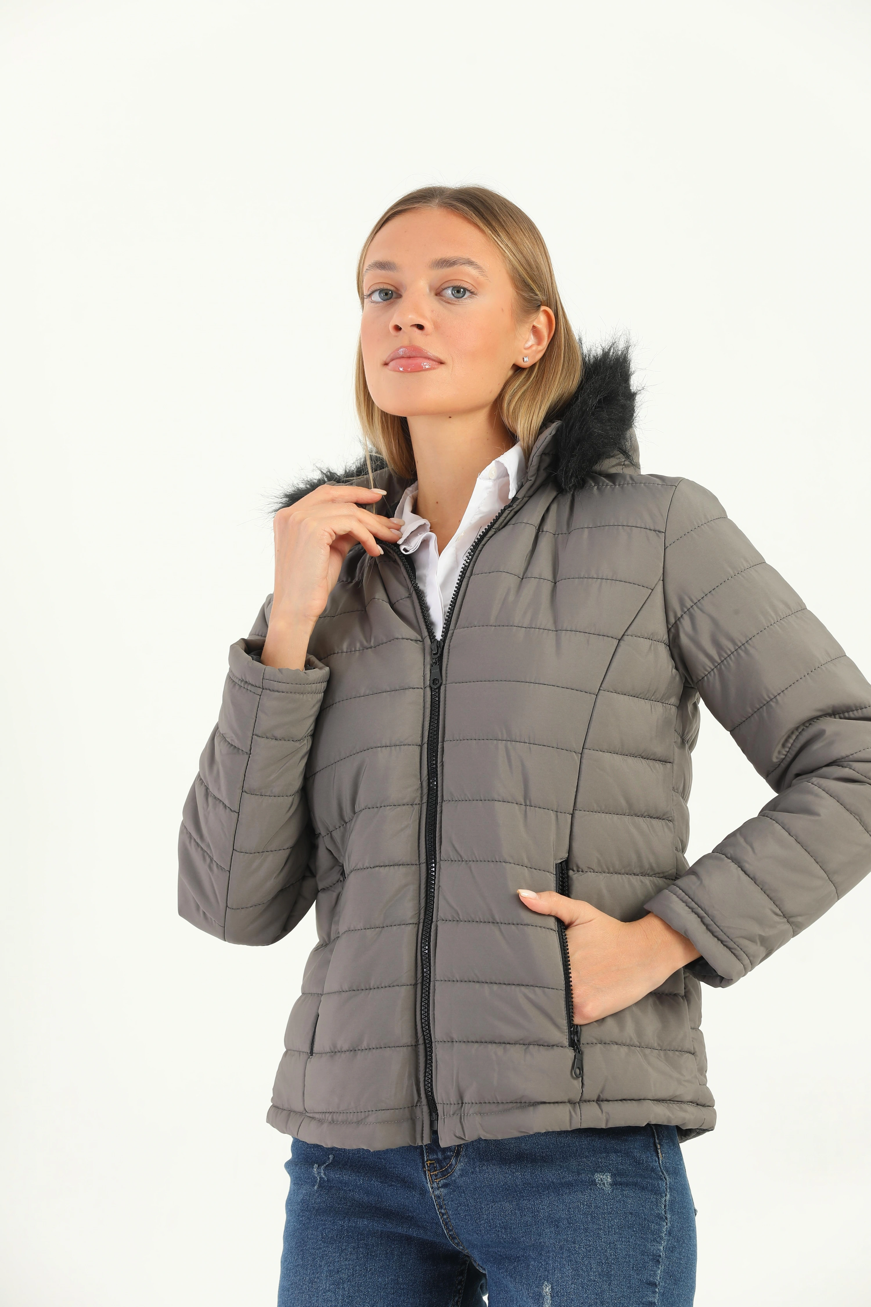 Kadın Kapitone mont