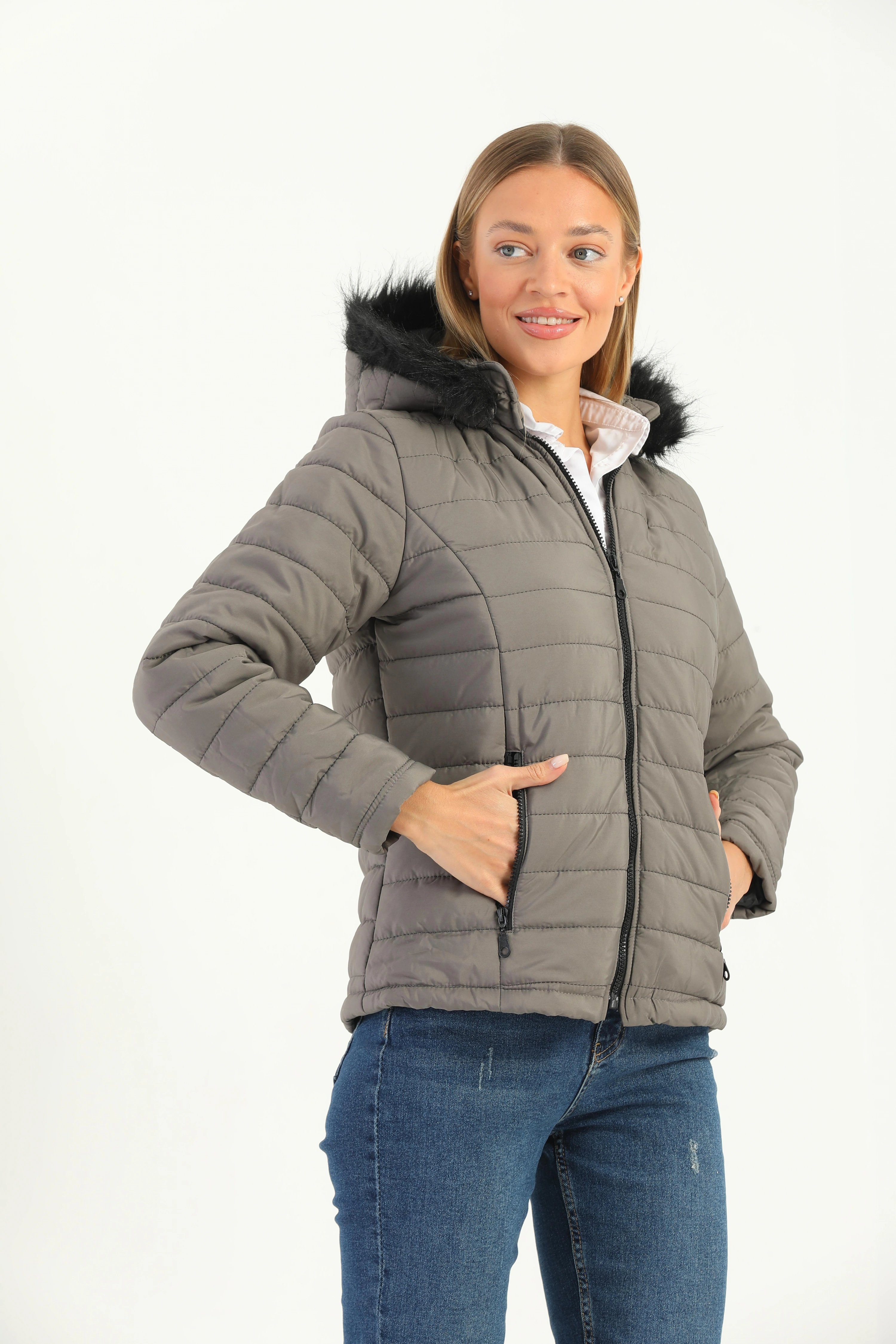 Kadın Kapitone mont