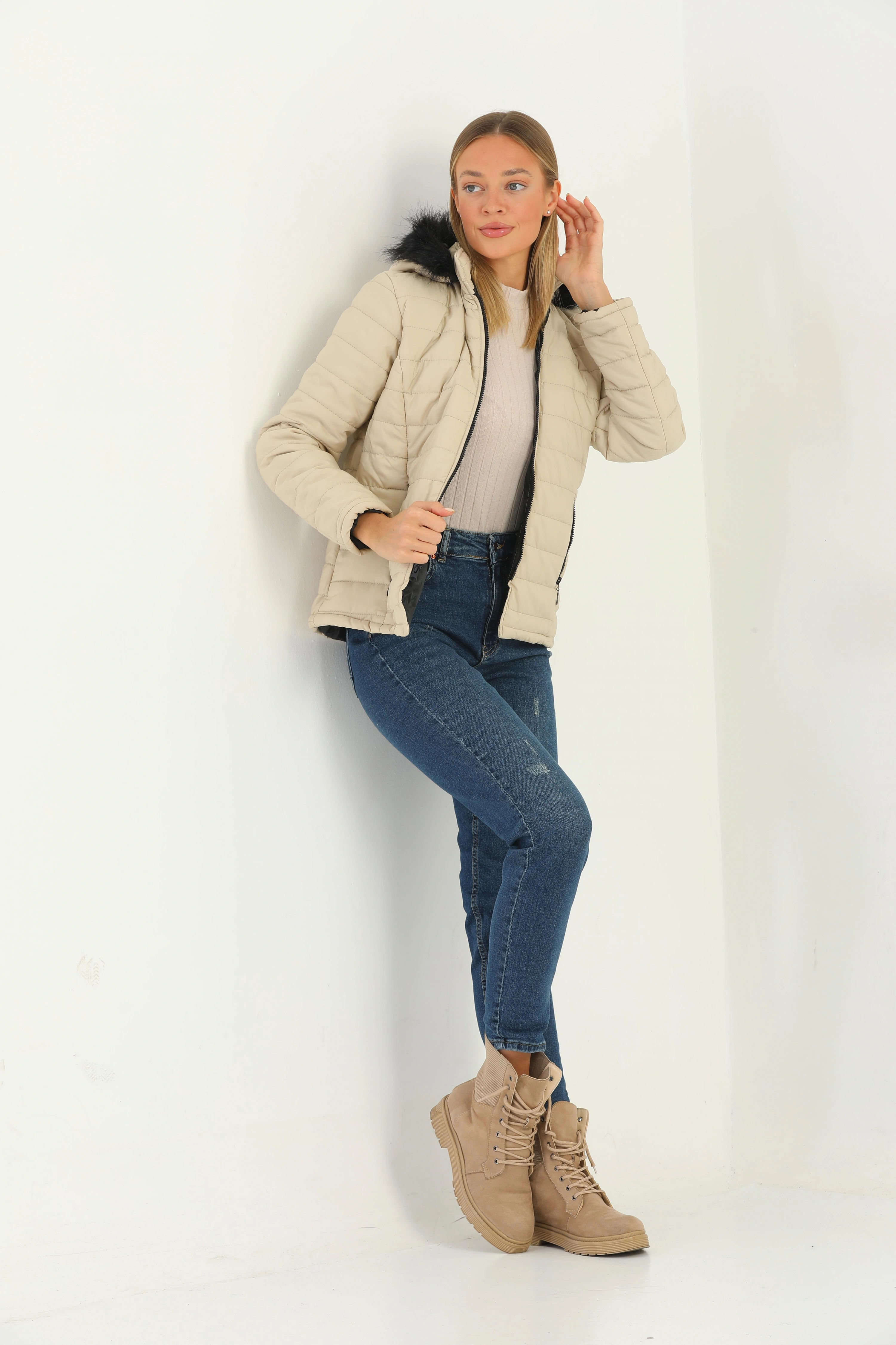 Kadın Kapitone mont