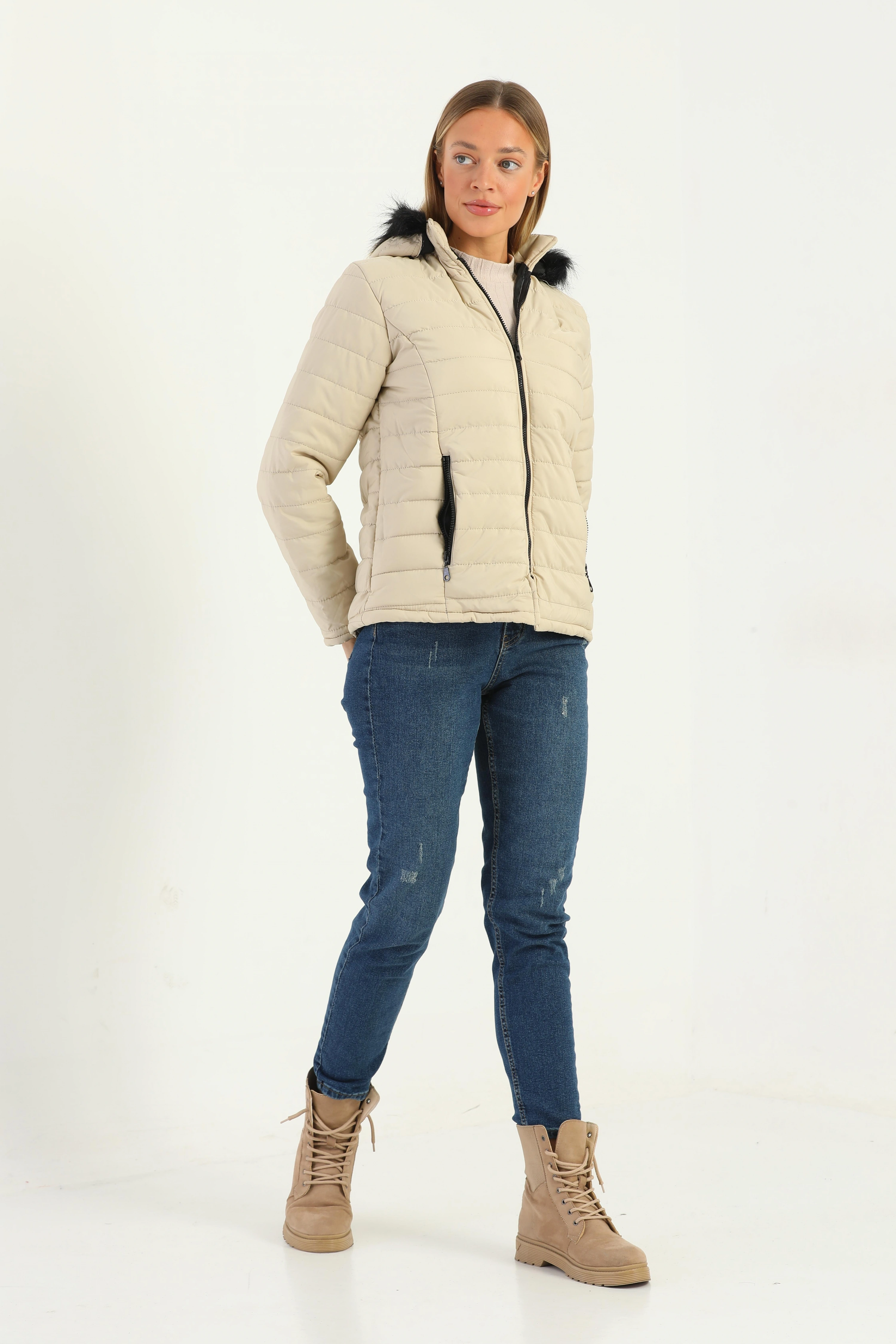 Kadın Kapitone mont