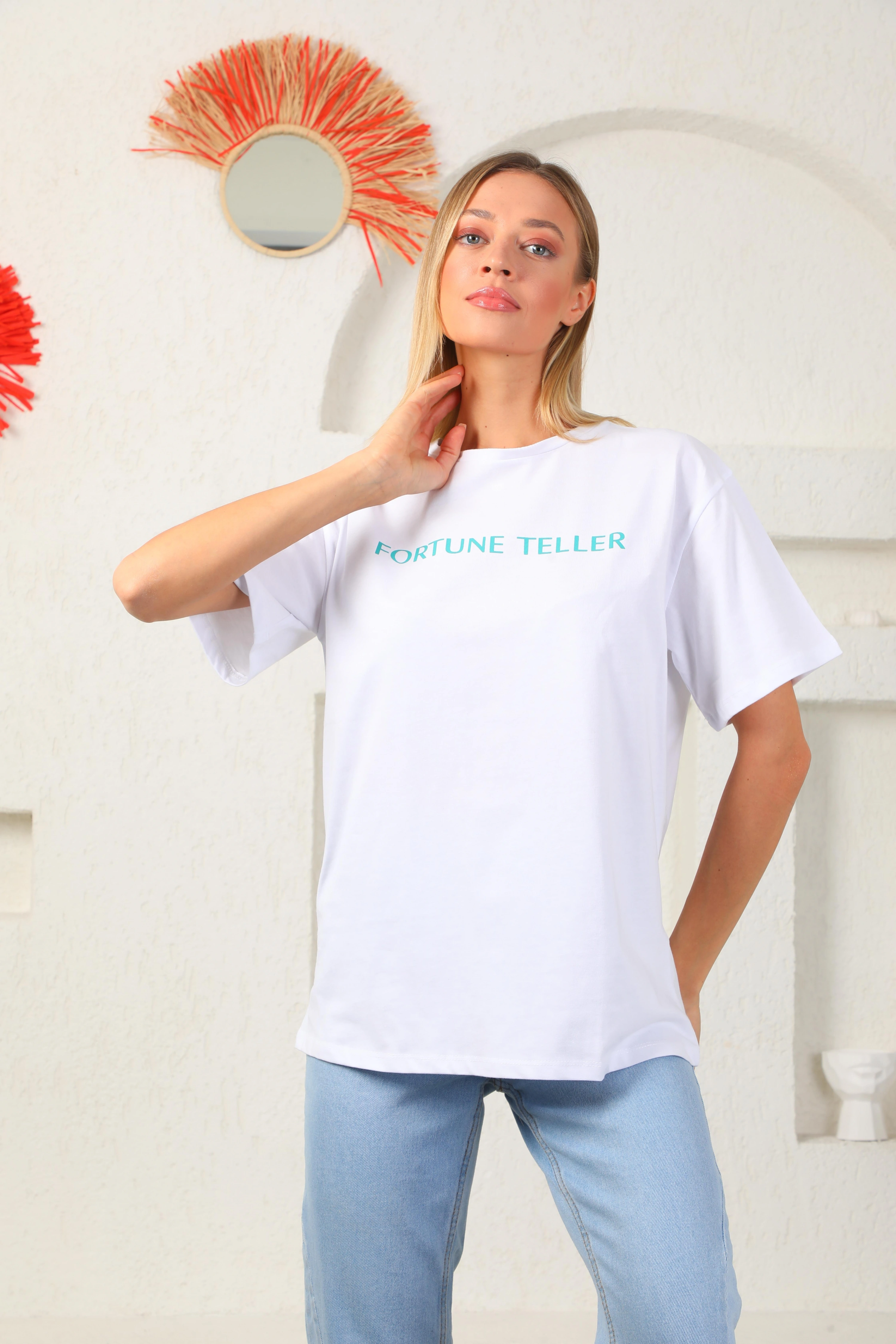 Ön Arka Baskını Oversize tişört