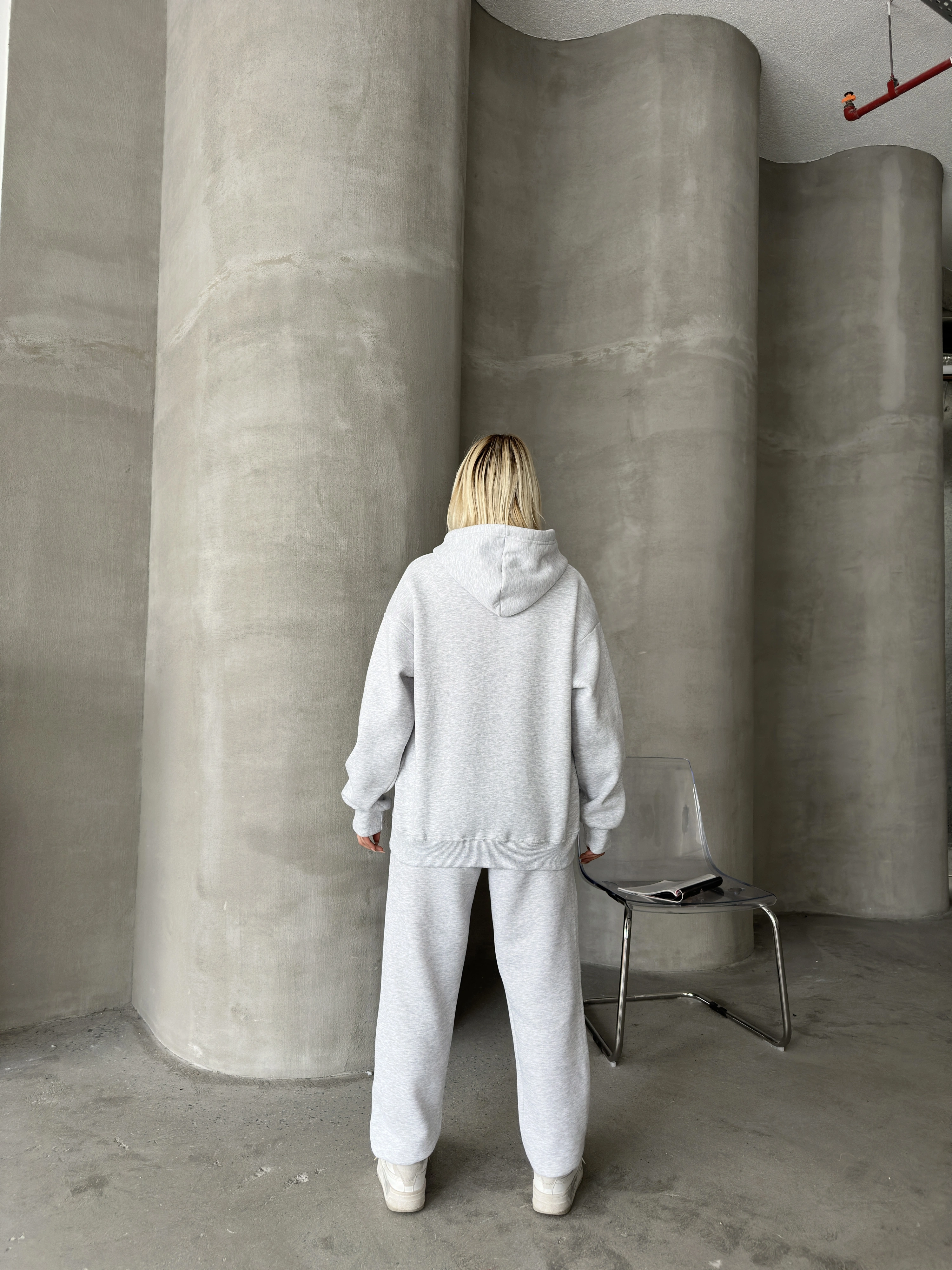 Pullaps Üç İplik Şardonlu Kanguru Cepli Takım