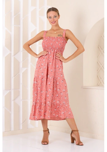 Pullaps Çiçekli Elbise