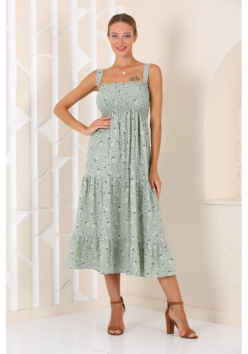 Pullaps Çiçekli Elbise