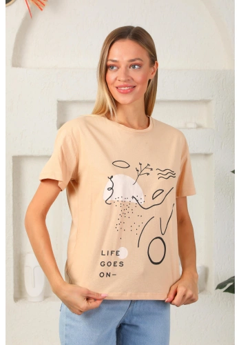 Baskılı Oversize Tişört